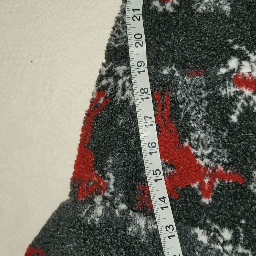 Avalanche Performance Jacket Fleece Gray Red Deer… - image 7